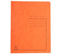 Exacompta Flat File 39994E A4 Mottled Pressboard 27.2 (W) x 0.2 (D) x 31.8 (H) cm Orange Pack of 25
