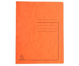 Exacompta Flat File 39994E A4 Mottled Pressboard 27.2 (W) x 0.2 (D) x 31.8 (H) cm Orange Pack of 25