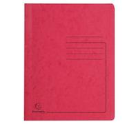 Exacompta Flat File 39995E A4 Mottled Pressboard 27.2 (W) x 0.2 (D) x 31.8 (H) cm Red Pack of 25