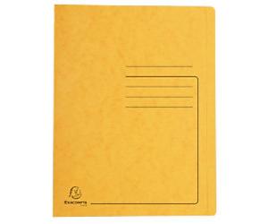 Exacompta Flat File 39999E A4 Mottled Pressboard 27.2 (W) x 0.2 (D) x 31.8 (H) cm Yellow Pack of 25