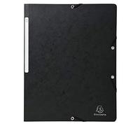 Exacompta folder, Manila cardboard, 400 g, DIN A4, black, model number: 5561E