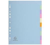 Exacompta Forever 1612E A4 12 Part Plain Dividers - Multi-Coloured (3)