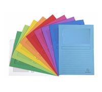 Exacompta Forever A4 Window Folder, 120 gsm, Assorted Colours, Pack of 50