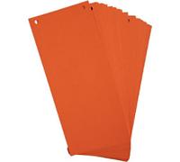 Exacompta Forever Blank Divider Strips 105 x 240 mm Orange Card 13465B 180 gsm Pack of 1200