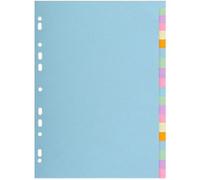 Exacompta Forever Blank Dividers Assorted 20 Part 170 gsm Cardboard 2620E