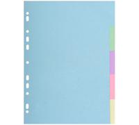 Exacompta Forever Blank Dividers Assorted 5 Part 170 gsm Cardboard 2605E
