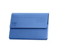Exacompta Forever Document Wallets, 290gsm, Foolscap - Blue, Pack of 25