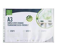 Exacompta Forever Punched Pockets Transparent 11 Holes 6230E Pack of 10