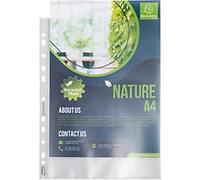 Exacompta Forever Punched Pockets Embossed Transparent 90 microns 11 Holes 5330E Pack of 50