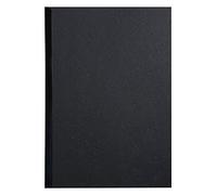 Exacompta Forever Recycled Rigid Presentation Covers, A4, Leather Grain Effect - Black, Pack of 25