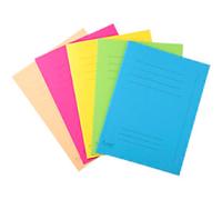 Exacompta Forever Square Cut Folder A4 Assorted Manila Recycled 100% 220 gsm Pack of 100