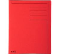 Exacompta - Ref 441003E - Forever Collection - Square Cut Folder - Suitable for Holding A4 Documents, 280gsm Recycled Card, Blue Angel Certified - Red (Pack of 100)