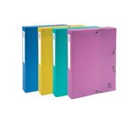 Exacompta Forever Young Box File PP 40mm A4 Assorted (Pack of 4) New+ Free 24h D