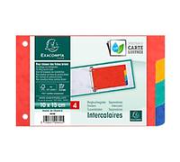 Exacompta Forever Young Dividers Special format Assorted Multicolour 4 Part Mottled Pressboard 2 Holes 604E Pack of 10