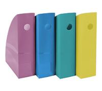 Exacompta - Ref 18293SETD - Forever Young Collection - Mag-Cube Magazine Files - 266 x 328 x 305mm in Size, Suitable for A4+ Documents - Assorted Colours (Pack of 4)