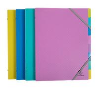 Exacompta Forever Young Multipart File 56190E A4 PP (Polypropylene) Assorted 24.5 (W) x 1 (D) x 32 (H) cm Pack of 8