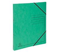 Exacompta Genuine Premium Pressboard 15 mm Ring Binder Mottled pressboard A4 2 Rings Green 542553E Pack of 10