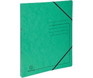 Exacompta Genuine Premium Pressboard 15 mm Ring Binder Mottled pressboard A4 2 Rings Green 542553E Pack of 10