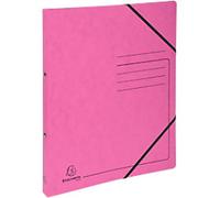 Exacompta Genuine Premium Pressboard 15 mm Ring Binder Mottled pressboard A4 2 Rings Pink 542557E Pack of 10