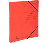 Exacompta Genuine Premium Pressboard 15 mm Ring Binder Mottled pressboard A4 2 Rings Red 542555E Pack of 10