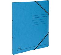 Exacompta Genuine Premium Pressboard 15 mm Ring Binder Mottled pressboard A4 2 Rings Turquoise 542562E Pack of 10