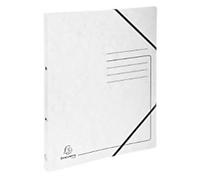 Exacompta Genuine Premium Pressboard 15 mm Ring Binder Mottled Pressboard A4 2 Rings White 542556E Pack of 10
