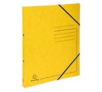 Exacompta Genuine Premium Pressboard 15 mm Ring Binder Mottled pressboard A4 2 Rings Yellow 542559E Pack of 10