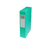 Exacompta - Ref 50603E - Pressboard Filing Box - 250 x 330mm in Size, Suitable for Holding A4 Documents, 6cm Spine, 600gsm Genuine Pressboard, Spine Label - Green