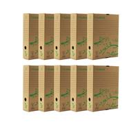 Exacompta Guildhall A4 Archiving Box Storage File Organiser, Pack of 10, Cardboard, Robust Home Office Stationery Eco Box For Documents and Files - 225/0000Z