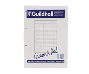 Exacompta Guildhall Account Pad 8-Column Summary A4 GP8S