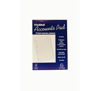 Grand Hall Guildhall Accounts Pad, A4 298 X 210mm, 60 Sheets 70Gsm, 8 Cash Columns, 41 Feint Lines, 4 Holes For Filing, Fsc-Certified - White