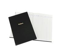 Exacompta Guildhall Company Visitors Book 160 Pages Black 1809