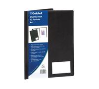 Exacompta Guildhall Display Book 12 Pocket A4 Black