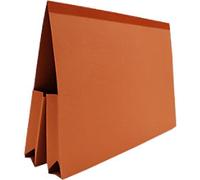 Exacompta Guildhall Document Wallet A4, Foolscap Manila 315 gsm 35.5 (W) x 0.6 (D) x 24.9 (H) cm Orange Pack of 25