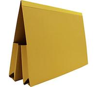 Exacompta Guildhall Document Wallet A4, Foolscap Manila 315 gsm 35.5 (W) x 0.6 (D) x 24.9 (H) cm Yellow Pack of 25