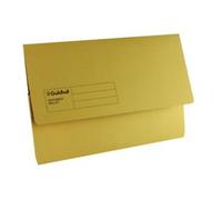 Guildhall Blue Angel Document Wallet Manilla Foolscap Half Flap 285Gsm Yellow (Pack 50) - Gdw1-Ylwz