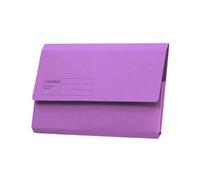 Exacompta Guildhall Document Wallets, 285 Gsm, Foolscap - Violet, Pack Of 50
