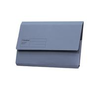 Exacompta Document Wallet Guildhall Blue Angel - Foolscap Manilla Half Flap 285gsm Pack of 50