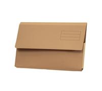 Exacompta Guildhall Document Wallets, 285gsm, Foolscap - Buff, Pack of 50