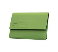 Exacompta Document Wallets Guildhall - 285gsm Foolscap - Green, Pack of 50