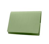 Exacompta Guildhall Full Flap Pocket Wallet, 315gsm, Foolscap - Green, Pack of 50