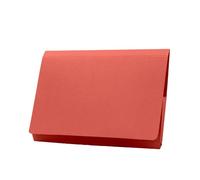 Exacompta Pocket Wallet Guildhall Full Flap 315gsm Foolscap 35mm Red Pack of 50