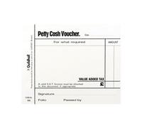 Exacompta Guildhall Petty Cash Pad 100 Leaves 127x102mm White (5 Pack)