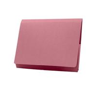 Exacompta - Ref PW3-PNKZ - Guildhall - Pocket Wallet, 14x10" / 350 x 242mm, 315gsm Heavyweight Premium Quality Manilla, A4 & Foolscap, Blue Angel Certified - Pink, Pack of 50