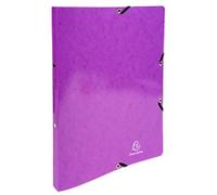 Exacompta Iderama 15 mm Ring Binder Board A4 2 Rings Purple 54896E Pack of 20