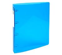 Exacompta Iderama 15 mm Ring Binder PP (Polypropylene) A4 4 Rings Blue 51772E Pack of 10