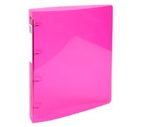 Exacompta Iderama 15 mm Ring Binder PP (Polypropylene) A4 4 Rings Pink 51774E Pack of 10