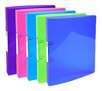 Exacompta Iderama 30 mm Ring Binder PP (Polypropylene) A4 2 Rings Assorted 54780E 1Pack of 5