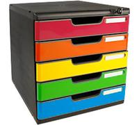 Exacompta Iderama Drawer Unit Plastic Glossy Harlequin 28.8 x 35 x 32 cm