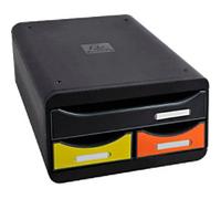 Exacompta Iderama Drawer Unit Plastic Harlequin 3 Drawers 27.8 x 34.7 x 13 cm A4+